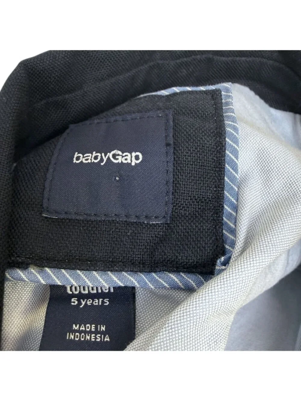 GAP Little Boys Blazer Size 5T Navy Blue Cotton Lined Classic Preppy Jacket
